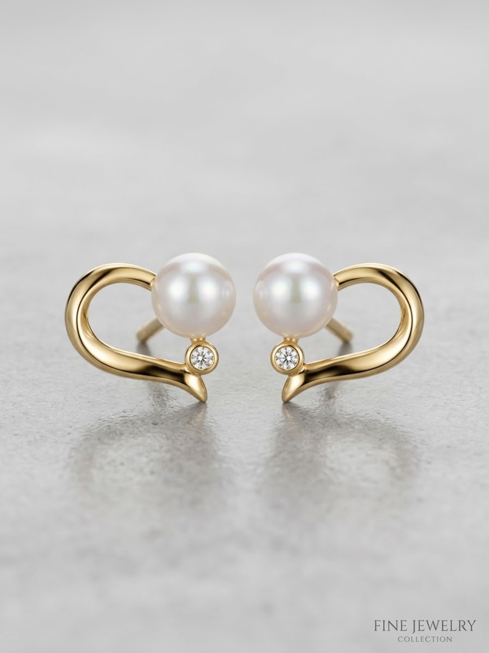Gold Filled NEW Authentic Freshwater Pearl Stud Earrings, Box Included